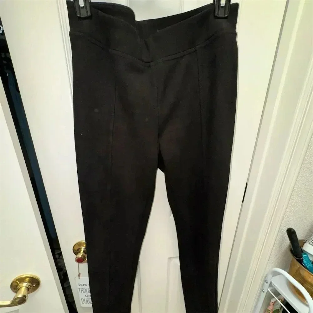 Andrew Marc Women's Black faux suede Pull-On Jeggings Size M - Picture 6 of 14